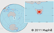 Gray Location Map of Central Highlands