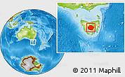 Physical Location Map of Central Highlands