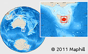 Shaded Relief Location Map of Central Highlands