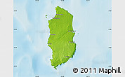 Physical Map of King Island