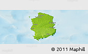 Physical Panoramic Map of King Island