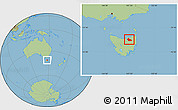 Savanna Style Location Map of Launceston