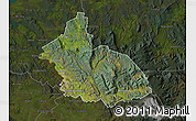 Satellite Map of Launceston, darken