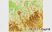 Physical 3D Map of Alpine
