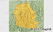 Savanna Style 3D Map of Alpine
