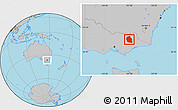Gray Location Map of Alpine