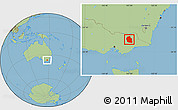 Savanna Style Location Map of Alpine