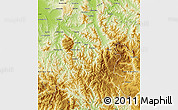 Physical Map of Alpine