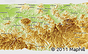 Physical Panoramic Map of Alpine