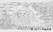 Silver Style Panoramic Map of Alpine