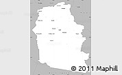 Gray Simple Map of Alpine