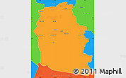 Political Simple Map of Alpine
