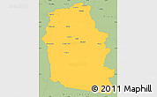 Savanna Style Simple Map of Alpine