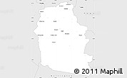 Silver Style Simple Map of Alpine