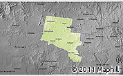 Physical 3D Map of Ballarat, darken, desaturated