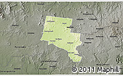 Physical 3D Map of Ballarat, darken, semi-desaturated