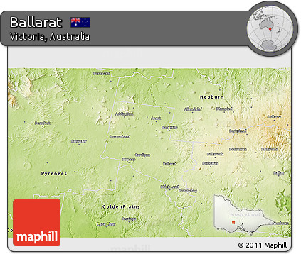 Physical 3D Map of Ballarat