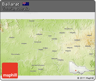 Physical 3D Map of Ballarat