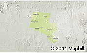 Physical 3D Map of Ballarat, lighten, semi-desaturated