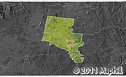 Satellite 3D Map of Ballarat, darken, desaturated