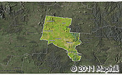 Satellite 3D Map of Ballarat, darken, semi-desaturated