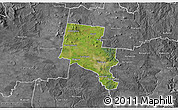 Satellite 3D Map of Ballarat, desaturated