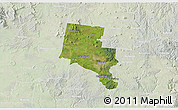 Satellite 3D Map of Ballarat, lighten