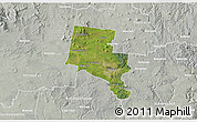 Satellite 3D Map of Ballarat, lighten, semi-desaturated