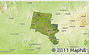 Satellite 3D Map of Ballarat, physical outside