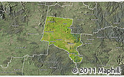 Satellite 3D Map of Ballarat, semi-desaturated