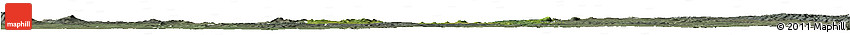 Satellite Horizon Map of Ballarat, semi-desaturated