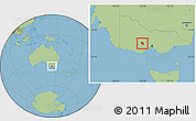 Savanna Style Location Map of Ballarat