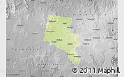 Physical Map of Ballarat, desaturated