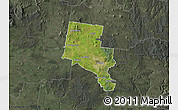 Satellite Map of Ballarat, darken, semi-desaturated