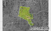 Satellite Map of Ballarat, desaturated