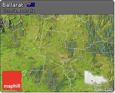 Satellite Map of Ballarat