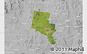 Satellite Map of Ballarat, lighten, desaturated