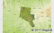 Satellite Map of Ballarat, physical outside