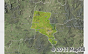 Satellite Map of Ballarat, semi-desaturated