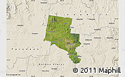 Satellite Map of Ballarat, shaded relief outside