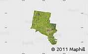 Satellite Map of Ballarat, single color outside