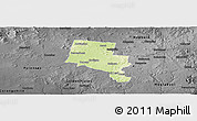 Physical Panoramic Map of Ballarat, darken, desaturated