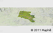 Satellite Panoramic Map of Ballarat, lighten