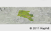Satellite Panoramic Map of Ballarat, lighten, semi-desaturated