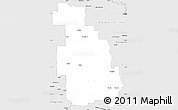 Silver Style Simple Map of Buloke