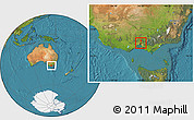 Satellite Location Map of Darebin