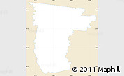 Classic Style Simple Map of Darebin, single color outside
