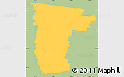 Savanna Style Simple Map of Darebin, single color outside