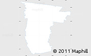 Silver Style Simple Map of Darebin, single color outside