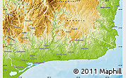 Physical Map of East Gippsland